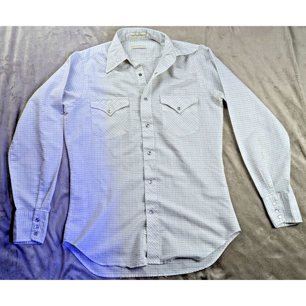 Sheplers Single Needle Tailoring Western Pearl Snap Shirt Plaid